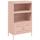 Highboard rosa 68x39x113 cm stål