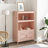 Highboard rosa 68x39x113 cm stål