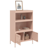 Highboard rosa 68x39x113 cm stål