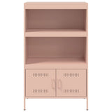 Highboard rosa 68x39x113 cm stål