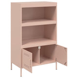 Highboard rosa 68x39x113 cm stål