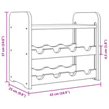 Vinstativ med toppbrett 43x25x37 cm heltre furu