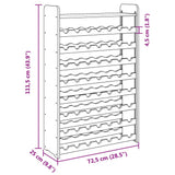 Vinstativ med toppbrett 72,5x25x111,5 cm heltre furu