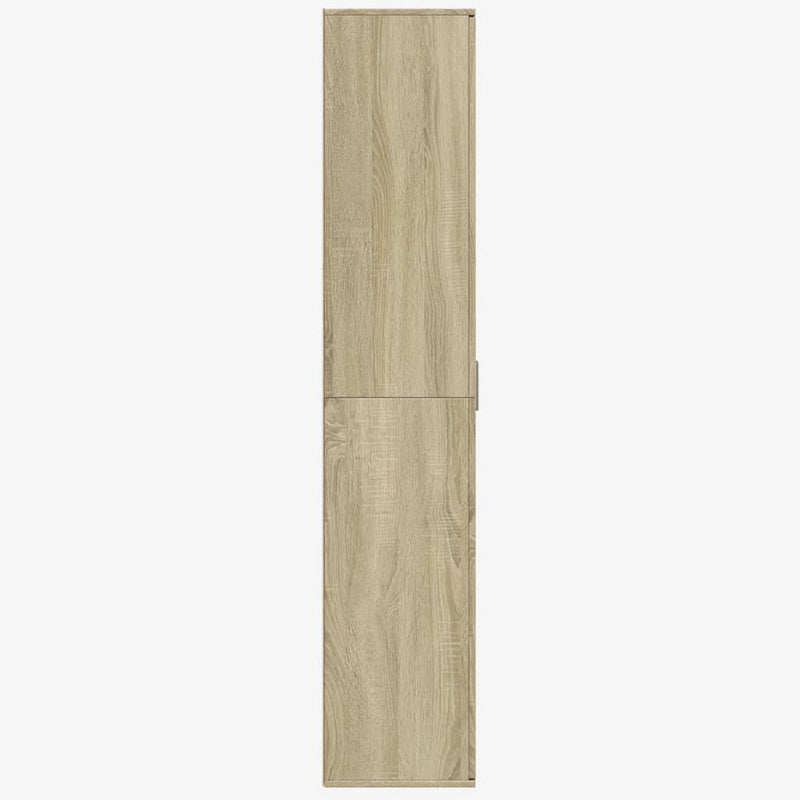 Highboard sonoma eik 80x35x180 cm konstruert tre