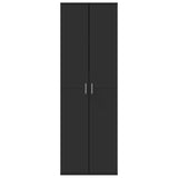 Highboard svart 60x35x180 cm konstruert tre