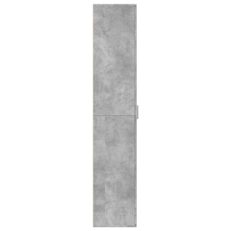 Highboard betonggrå 60x35x180 cm konstruert tre