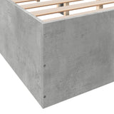 Sengeramme betonggrå 120x200 cm konstruert tre