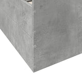 Sengeramme med skuffer betonggrå 135x190 cm konstruert tre