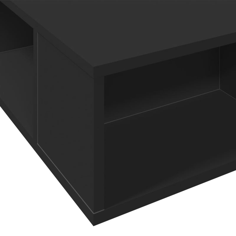 Sengeramme svart 120x190 cm konstruert tre