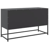 Highboard svart 36x39x123 cm stål