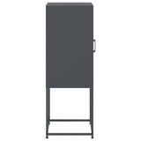 Highboard antrasitt 36x39x107 cm stål