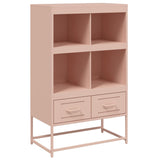 Highboard rosa 68,5x39x111,5 cm kaldvalset stål