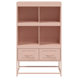 Highboard rosa 68,5x39x111,5 cm kaldvalset stål