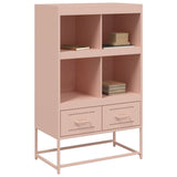 Highboard rosa 68,5x39x111,5 cm kaldvalset stål