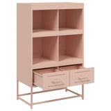 Highboard rosa 68,5x39x111,5 cm kaldvalset stål