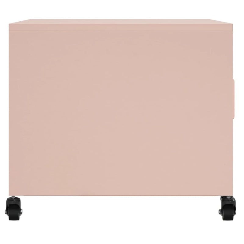 Salongbord rosa 68x50x43,5 cm kaldvalset stål