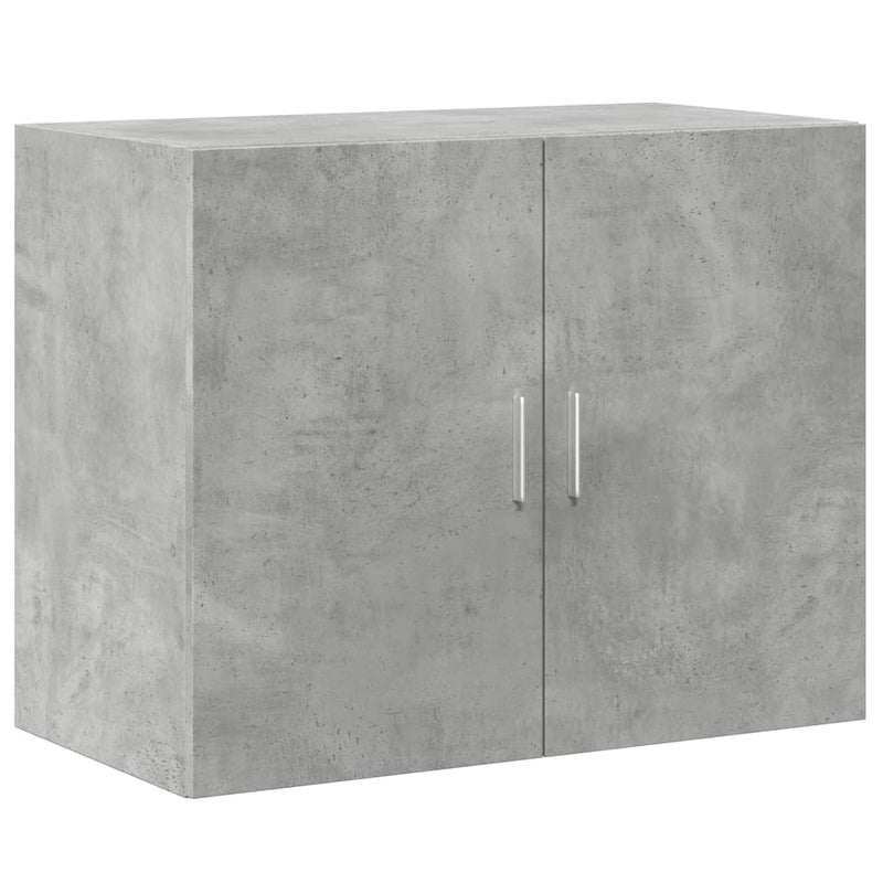 Highboard betonggrå 80x42,5x249 cm konstruert tre