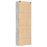 Highboard betonggrå 80x42,5x249 cm konstruert tre