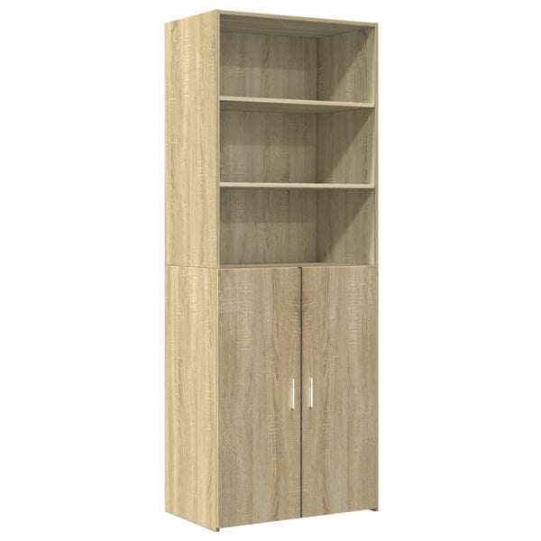 Highboard sonoma eik 70x42,5x185 cm konstruert tre