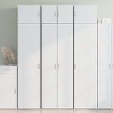 Highboard hvit 70x42,5x185 cm konstruert tre