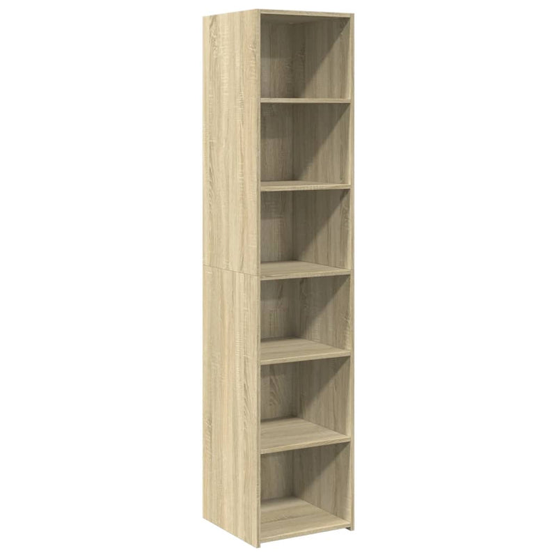 Highboard sonoma eik 40x41x185 cm konstruert tre