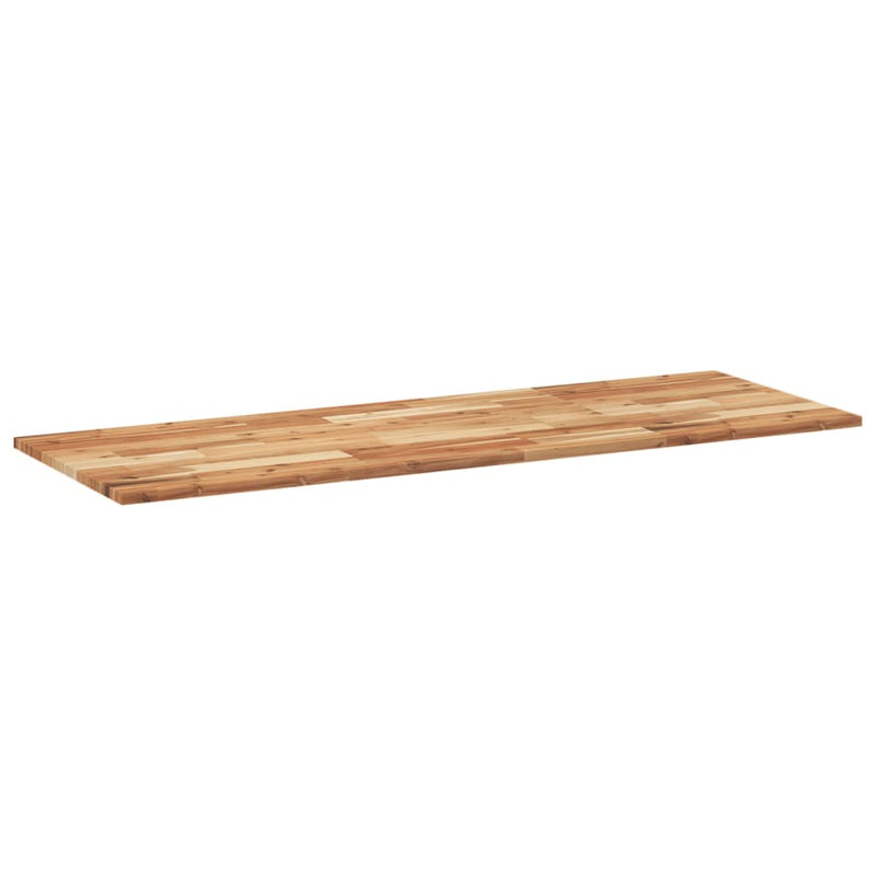 Bordplate rektangulær 120x50x2 cm heltre akasie