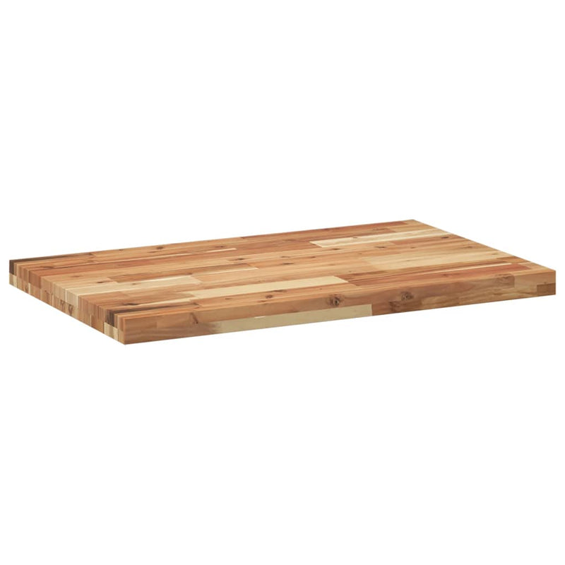 Bordplate rektangulær 120x50x4 cm heltre akasie