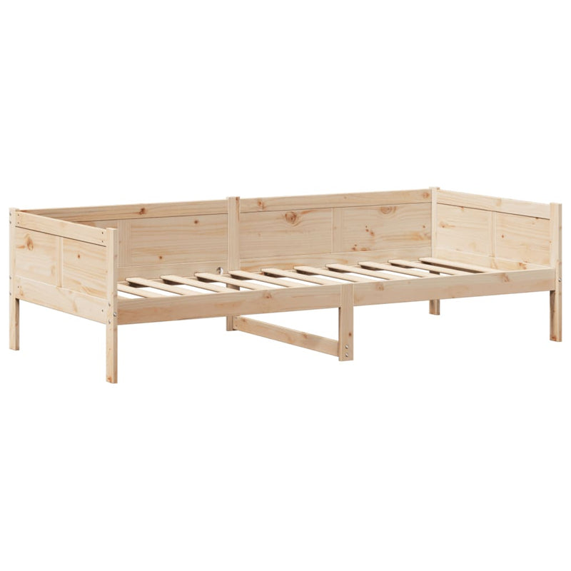 Sett med dagseng og benk med tak 90x190 cm heltre furu