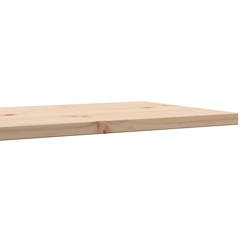 Bordplater 2 stk 80x40x2,5 cm rektangulær heltre furu