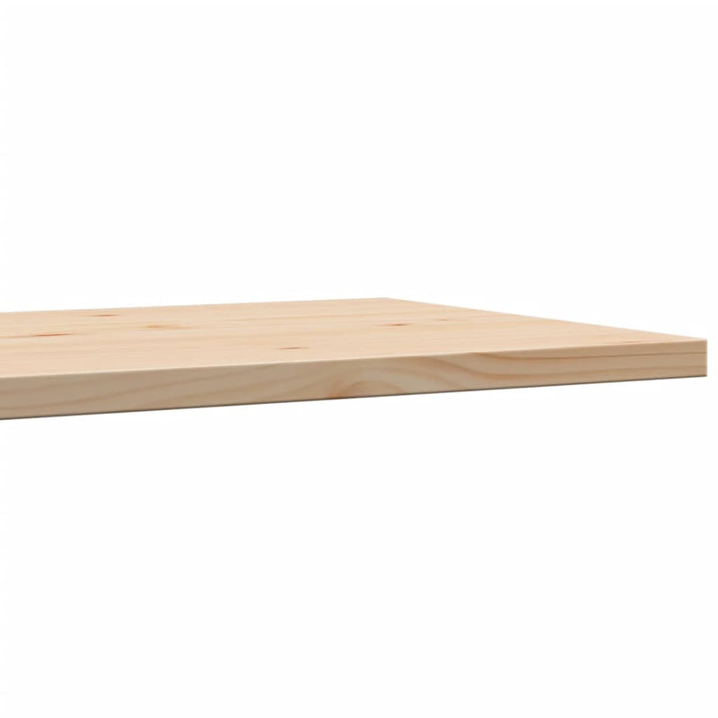 Bordplater 3 stk 80x47x2,5 cm rektangulær heltre furu