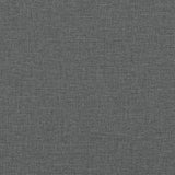 Seng med madrass boksfjær mørkegrå 90x200 cm stoff