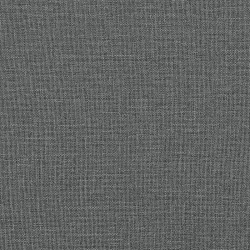 Seng med madrass boksfjær mørkegrå 90x200 cm stoff