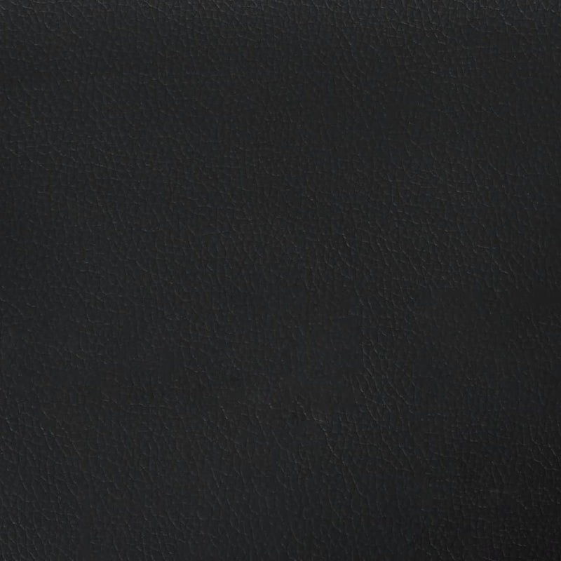 Seng med madrass boksfjær svart 200x200 cm kunstlær