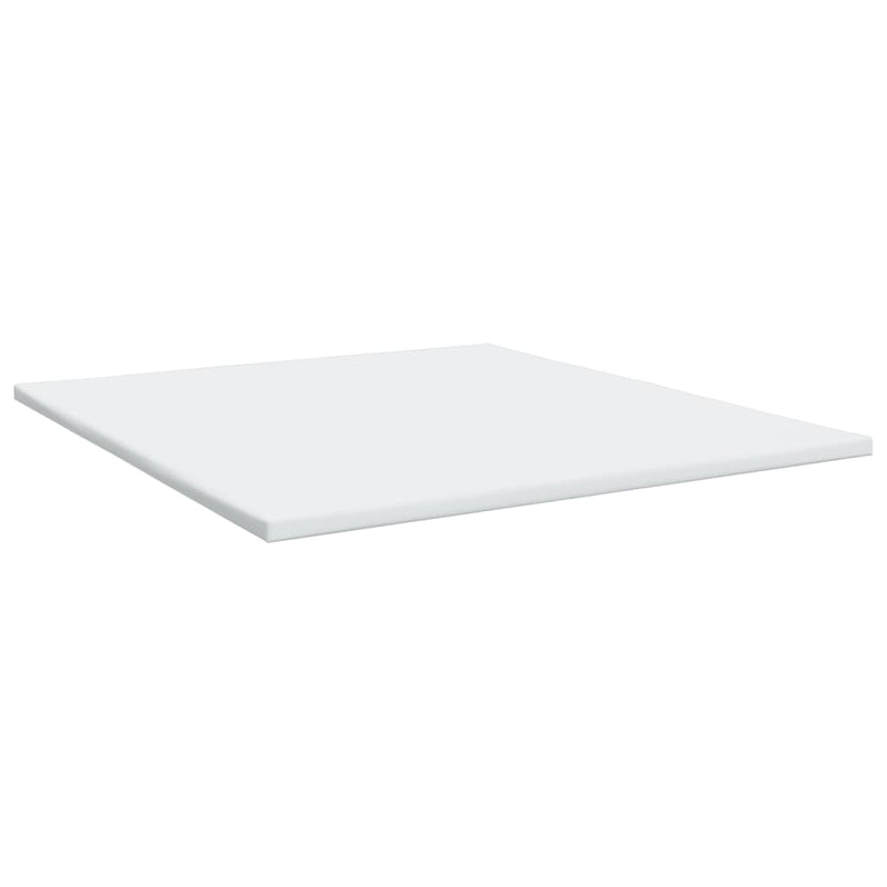 Seng med madrass boksfjær hvit 200x200 cm kunstlær