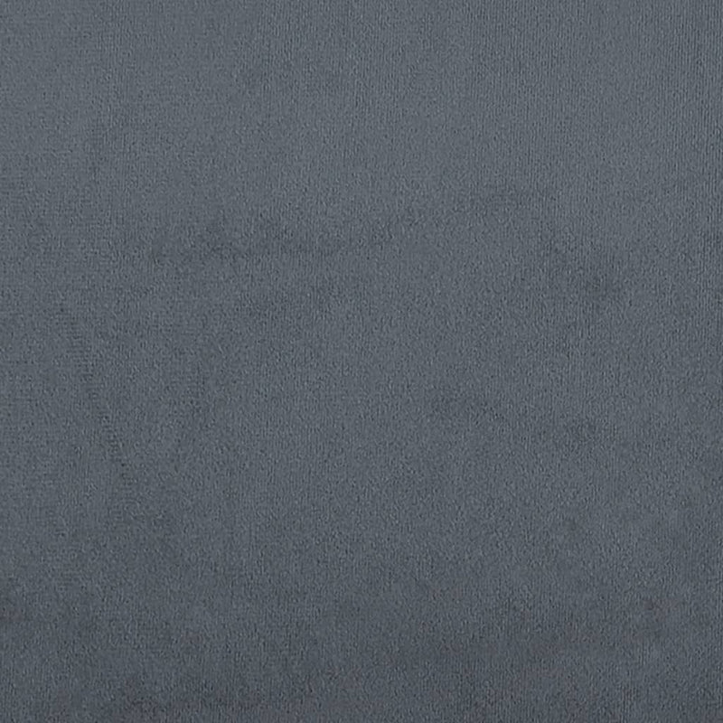 Seng med madrass boksfjær mørkegrå 120x190 cm fløyel