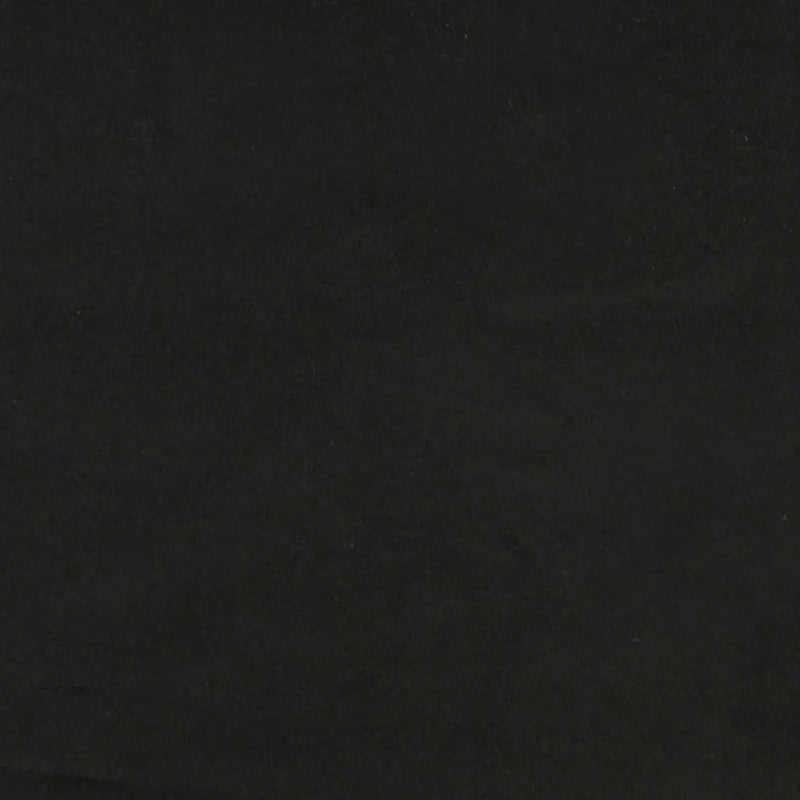 Seng med madrass boksfjær svart 120x200 cm fløyel