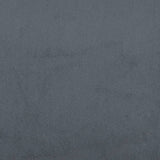 Seng med madrass boksfjær mørkegrå 120x200 cm fløyel