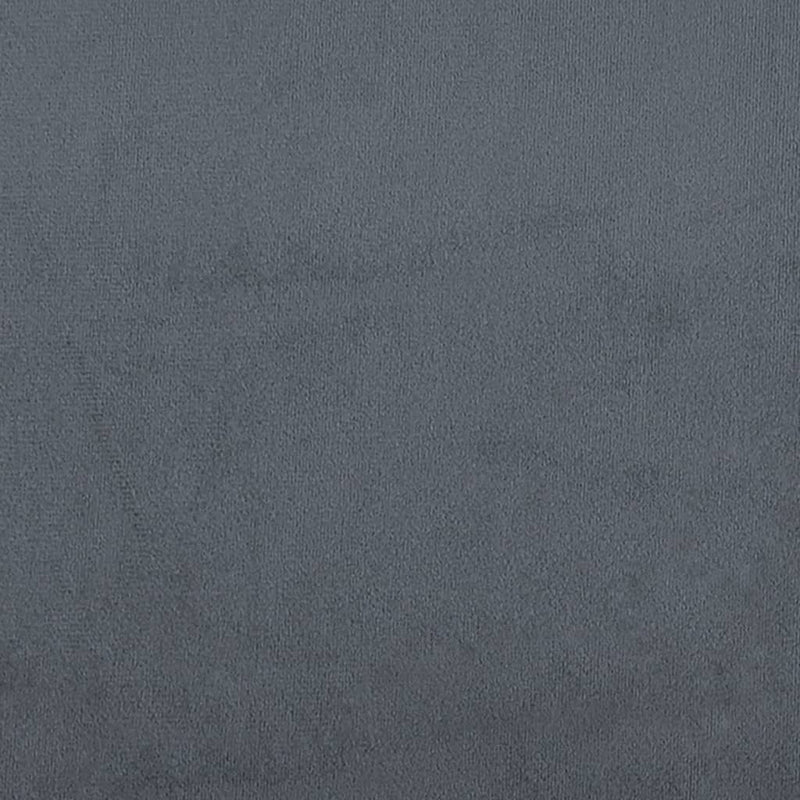 Seng med madrass boksfjær mørkegrå 140x190 cm fløyel