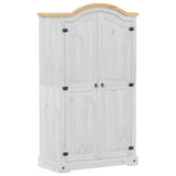 Garderobe Corona hvit 102x52x186 cm heltre furu