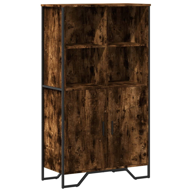 Highboard røkt eik 79,5x35,5x137,5 cm konstruert tre