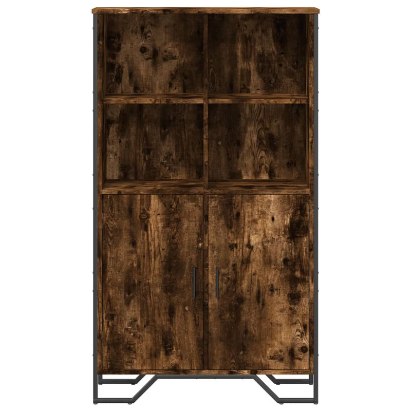 Highboard røkt eik 79,5x35,5x137,5 cm konstruert tre