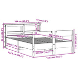 Sengeramme uten madrass 160x200 cm heltre furu