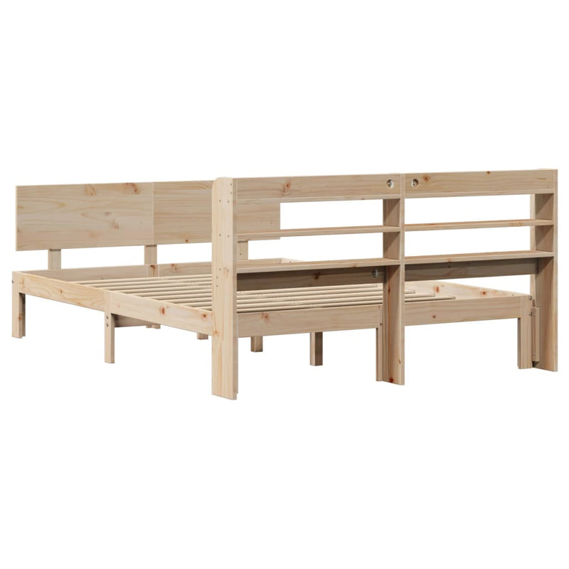 Sengeramme med hodegavl 135x190 cm heltre furu