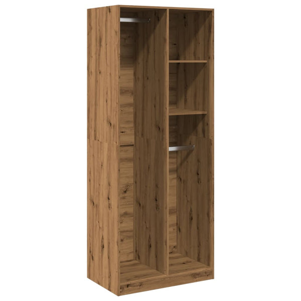 Garderobe artisan eik 80x50x200 cm konstruert tre