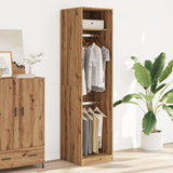 Garderobe artisan eik 50x50x200 cm konstruert tre