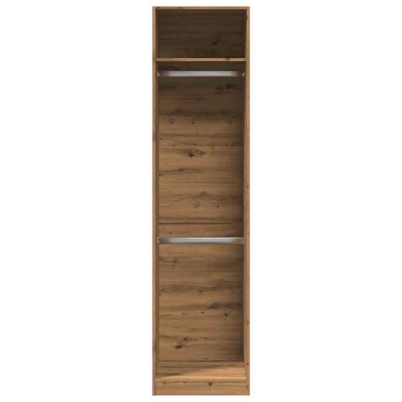 Garderobe artisan eik 50x50x200 cm konstruert tre