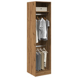 Garderobe artisan eik 50x50x200 cm konstruert tre