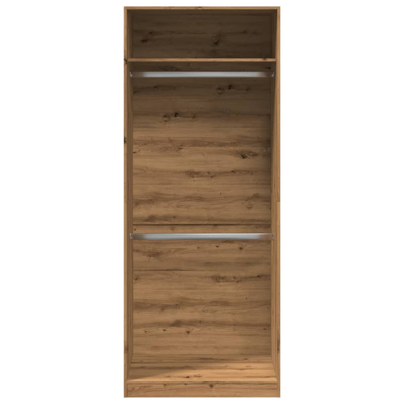 Garderobe artisan eik 80x50x200 cm konstruert tre