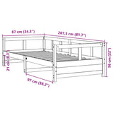 Dagseng naturell 80x200 cm heltre furu