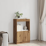 Highboard artisan eik 63x33x100 cm konstruert tre